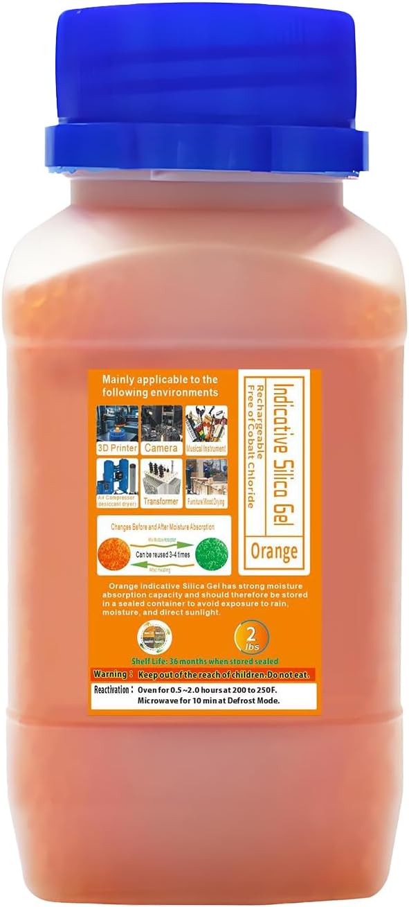 Reusable Orange Desiccant – 2 lb