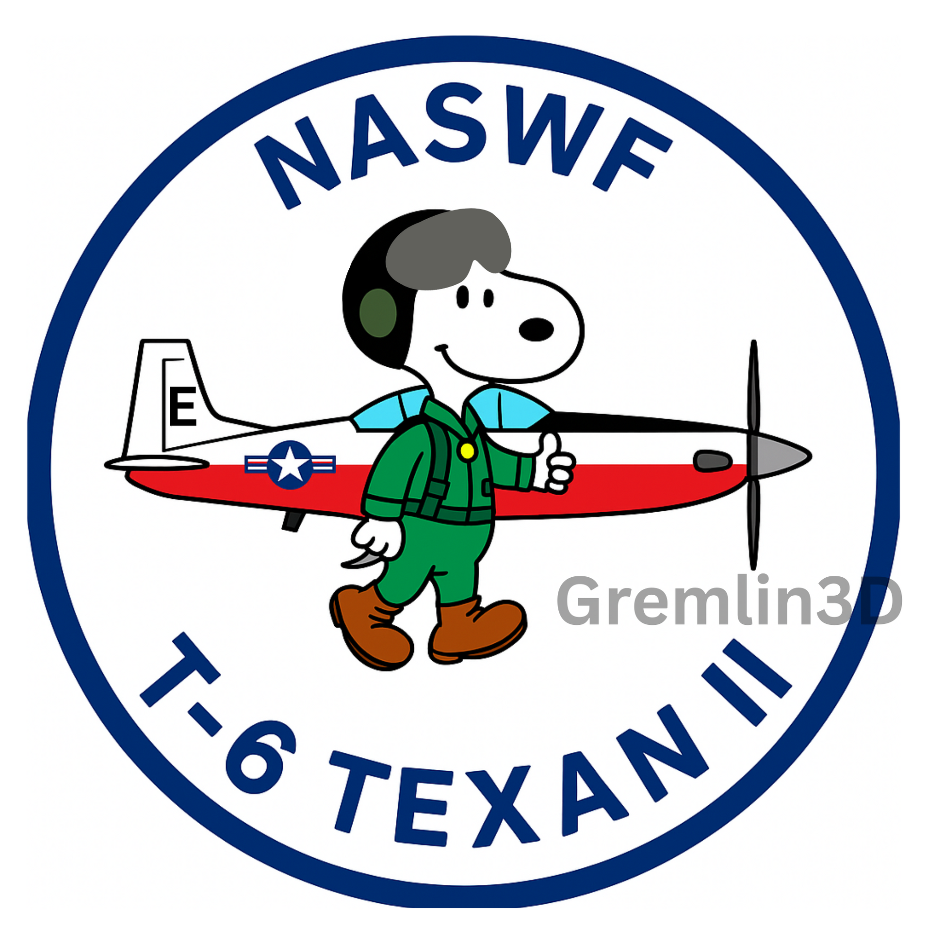 Embroidered - NASWF Snoopy